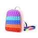 Wholesale soft silicone schoolbag JDC-BP-SZQL001 Shoulder Bags 潜乐 Rainbow + Pink Wholesale Jewelry JoyasDeChina Joyas De China