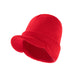 Wholesale solid color acrylic children's white hat JDC-FH-XB-031 FashionHat 小贝 red average code Wholesale Jewelry JoyasDeChina Joyas De China