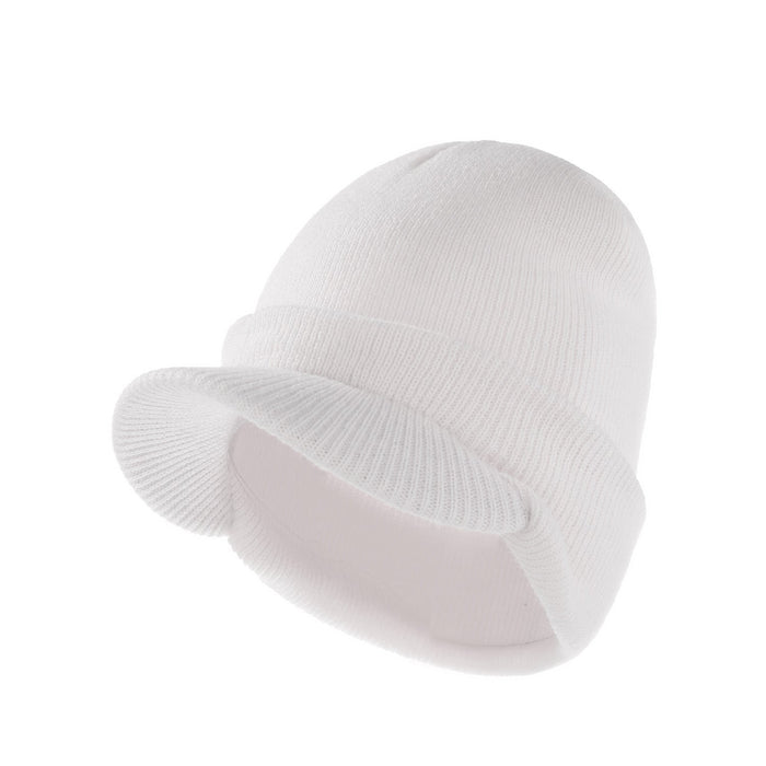 Wholesale solid color acrylic children's white hat JDC-FH-XB-031 FashionHat 小贝 white average code Wholesale Jewelry JoyasDeChina Joyas De China