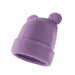 Wholesale solid color bear acrylic children's hat JDC-FH-XB-020 FashionHat 小贝 purple Wholesale Jewelry JoyasDeChina Joyas De China