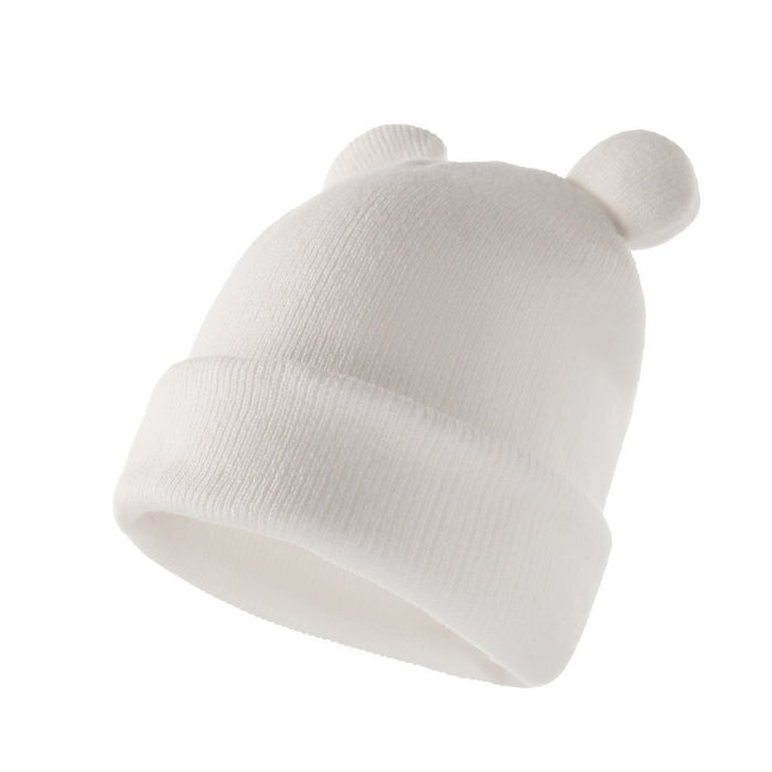 Wholesale solid color bear acrylic children's hat JDC-FH-XB-020 FashionHat 小贝 white Wholesale Jewelry JoyasDeChina Joyas De China