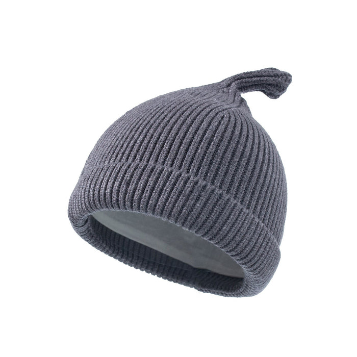 Wholesale solid color children's Acrylic hat JDC-FH-XB-036 FashionHat 小贝 grey Wholesale Jewelry JoyasDeChina Joyas De China