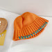 Wholesale solid color concave wool hat JDC-FH-LH033 FashionHat 旅禾 orange Wholesale Jewelry JoyasDeChina Joyas De China