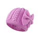 Wholesale solid color dome bow acrylic children's hat JDC-FH-XB-006 FashionHat 小贝 purple Wholesale Jewelry JoyasDeChina Joyas De China
