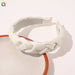 Wholesale solid color fabric braided headband JDC-HD-GSQY008 Headband JoyasDeChina E1-white Wholesale Jewelry JoyasDeChina Joyas De China
