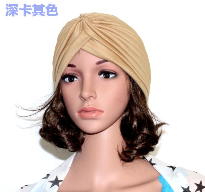Bulk Jewelry Wholesale solid-color knitted fabric headscarf cap JDC-HS-SQ001 Wholesale factory from China YIWU China