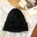 Wholesale solid color knitted woolen hat JDC-FH-NLS016 Fashionhat 倪罗诗 black 55-60cm Wholesale Jewelry JoyasDeChina Joyas De China