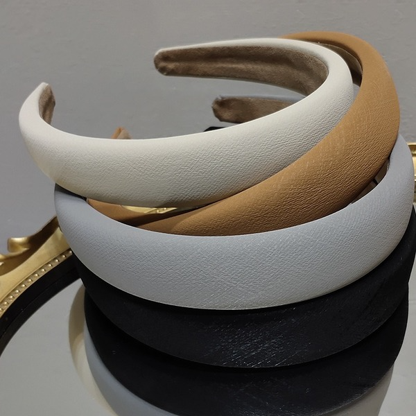 Wholesale solid color leather sponge headband JDC-HD-TOC010 Headband JoyasDeChina Wholesale Jewelry JoyasDeChina Joyas De China