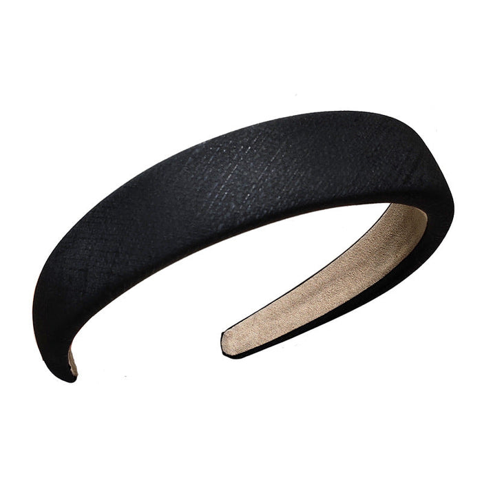 Wholesale solid color leather sponge headband JDC-HD-TOC010 Headband JoyasDeChina black Wholesale Jewelry JoyasDeChina Joyas De China