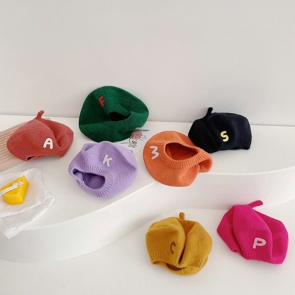 Wholesale solid color letter children's wool hat JDC-FH-LH048 FashionHat 旅禾 Wholesale Jewelry JoyasDeChina Joyas De China