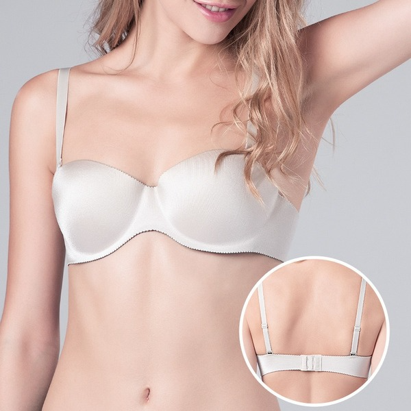 Bulk Jewelry Wholesale solid color nylon half cup adjustable Bralettes JDC-Bra-ADM020 Wholesale factory from China YIWU China