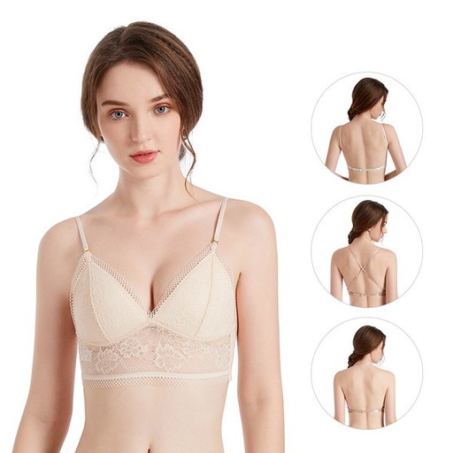 Bulk Jewelry Wholesale solid color nylon Thin lace straps Bralettes JDC-Bra-JC002 Wholesale factory from China YIWU China