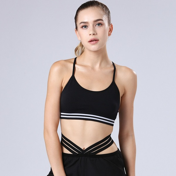 Bulk Jewelry Wholesale solid color steel-free ring Y-type yoga fitness Bralettes JDC-Bra-ADM017 Wholesale factory from China YIWU China