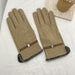 Wholesale solid color suede warm men's gloves JDC-GS-BX-003 Gloves 伯循 brown one size Wholesale Jewelry JoyasDeChina Joyas De China