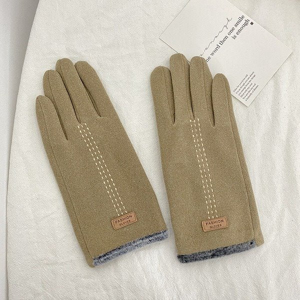 Wholesale solid color suede warm men's gloves JDC-GS-BX-005 Gloves 伯循 Wholesale Jewelry JoyasDeChina Joyas De China