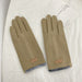 Wholesale solid color suede warm men's gloves JDC-GS-BX-005 Gloves 伯循 khaki one size Wholesale Jewelry JoyasDeChina Joyas De China