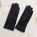 Wholesale solid color suede warm women gloves JDC-GS-BX-013 Gloves 伯循 black one size Wholesale Jewelry JoyasDeChina Joyas De China