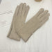 Wholesale solid color suede warm women gloves JDC-GS-BX-013 Gloves 伯循 khaki one size Wholesale Jewelry JoyasDeChina Joyas De China