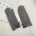 Wholesale solid color warm cashmere ladies gloves JDC-GS-BX-008 Gloves 伯循 grey one size Wholesale Jewelry JoyasDeChina Joyas De China