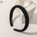 Wholesale solid sponge Headband JDC-HD-QY010 Headband JoyasDeChina black - Wholesale Jewelry JoyasDeChina Joyas De China