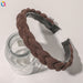 Wholesale solid suede woven Headband JDC-HD-QY011 Headband JoyasDeChina black Wholesale Jewelry JoyasDeChina Joyas De China