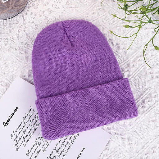 Wholesale solid wool hat pack of 2 JDC-FH-TZ003 Fashionhat JoyasDeChina purple MINIMUM 2 One size Wholesale Jewelry JoyasDeChina Joyas De China