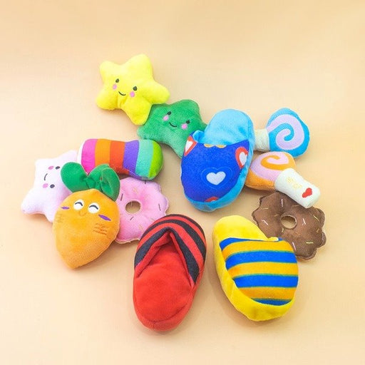Wholesale sounding plush pet toys pack of 2 JDC-PT-FP017 Pet Toy 沣沛 Wholesale Jewelry JoyasDeChina Joyas De China