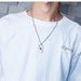 Wholesale Spades A Stainless Steel Necklace Pendant Charms JDC-CS-WenT004 charms 润涛 red Wholesale Jewelry JoyasDeChina Joyas De China