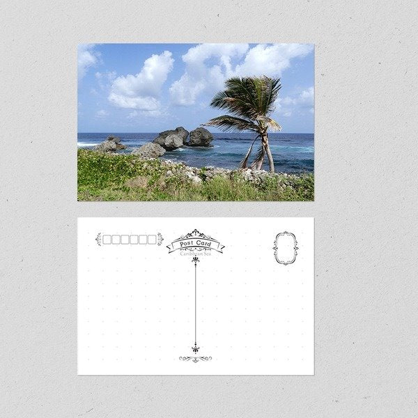 Wholesale Special Cardboard Postcards with Caribbean Sea Scenery 15 sheets/set MOQ≥2 JDC-GC-Hengm005 Greeting Card 恒美 Wholesale Jewelry JoyasDeChina Joyas De China