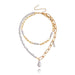 Wholesale special-shaped pearl pendant alloy necklaces JDC-NE-ZW016 necklaces JoyasDeChina gold Wholesale Jewelry JoyasDeChina Joyas De China
