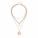 Wholesale special-shaped pearl pendant golden alloy necklaces JDC-NE-ZW024 necklaces JoyasDeChina Wholesale Jewelry JoyasDeChina Joyas De China