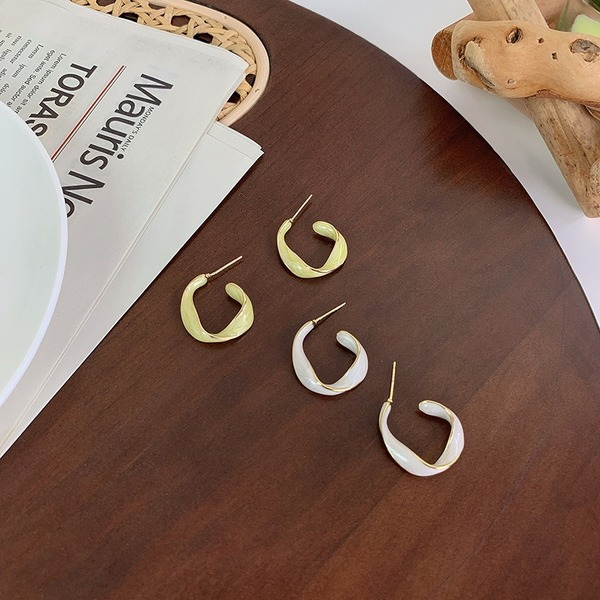Wholesale spiral drop oil alloy earrings JDC-ES-W354 Earrings JoyasDeChina Wholesale Jewelry JoyasDeChina Joyas De China
