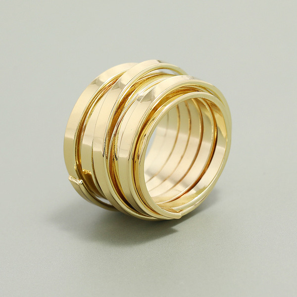 Wholesale spiral multilayer wide alloy ring JDC-RS-KQ024 Rings JoyasDeChina Wholesale Jewelry JoyasDeChina Joyas De China