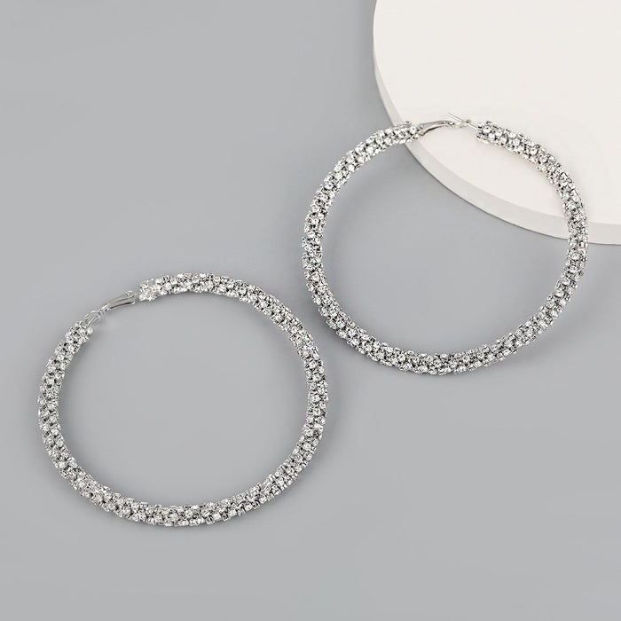 Wholesale spiral resin diamond alloy earrings earrings JDC-ES-JL540 Earrings JoyasDeChina silver Wholesale Jewelry JoyasDeChina Joyas De China