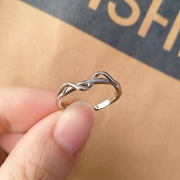 Wholesale spiral silver plated ring JDC-RS-XH011 Rings JoyasDeChina Wholesale Jewelry JoyasDeChina Joyas De China