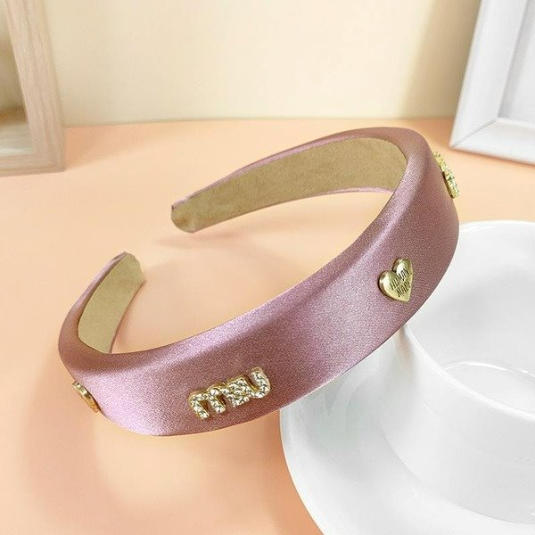 Wholesale sponge alloy headband JDC-HD-O296 Headband 潮炫 pink Wholesale Jewelry JoyasDeChina Joyas De China