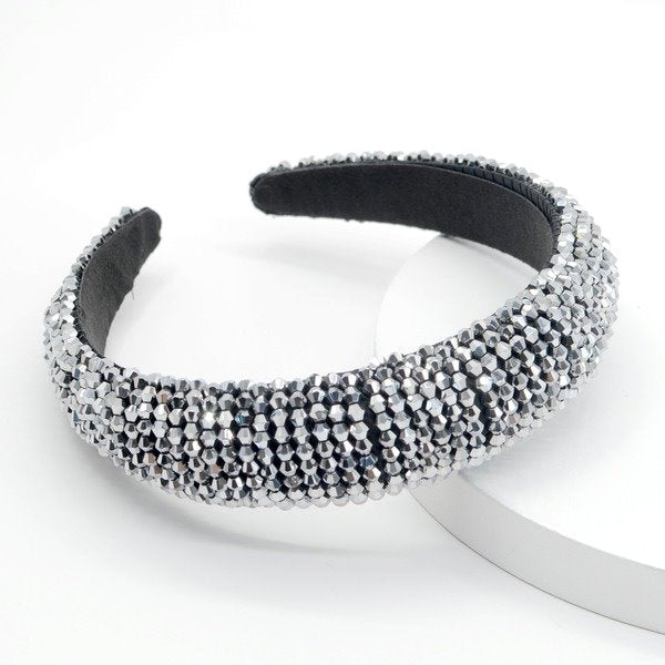 Wholesale sponge crystal flannel headband JDC-HD-Yul013 Headband 雨灵 Wholesale Jewelry JoyasDeChina Joyas De China