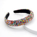 Wholesale sponge crystal flannel headband JDC-HD-Yul030 Headband 雨灵 A Wholesale Jewelry JoyasDeChina Joyas De China