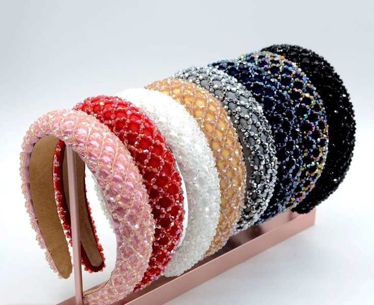Wholesale sponge fabric crystal headband JDC-HD-Yul015 Headband 雨灵 Wholesale Jewelry JoyasDeChina Joyas De China