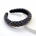 Wholesale sponge fabric crystal headband JDC-HD-Yul015 Headband 雨灵 blue Wholesale Jewelry JoyasDeChina Joyas De China