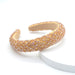 Wholesale sponge fabric crystal headband JDC-HD-Yul015 Headband 雨灵 champagne Wholesale Jewelry JoyasDeChina Joyas De China