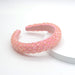 Wholesale sponge fabric crystal headband JDC-HD-Yul015 Headband 雨灵 pink Wholesale Jewelry JoyasDeChina Joyas De China