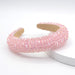 Wholesale sponge flannel crystal headband JDC-HD-Yul035 Headband 雨灵 Wholesale Jewelry JoyasDeChina Joyas De China