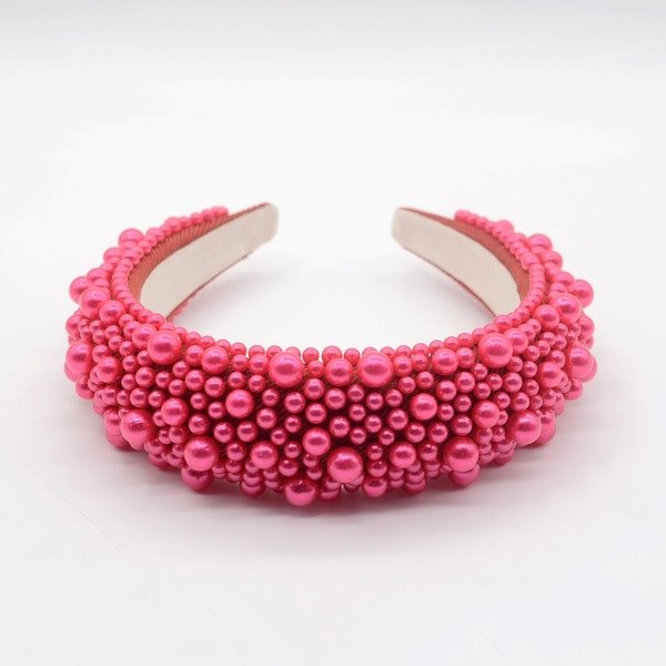 Wholesale sponge flannel pearl headband JDC-HD-Yul011 Headband 雨灵 Wholesale Jewelry JoyasDeChina Joyas De China