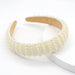 Wholesale Sponge Pearl Flannel Headband JDC-HD-Yul097 Headband 雨灵 white Wholesale Jewelry JoyasDeChina Joyas De China