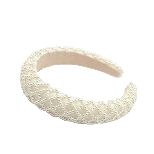 Wholesale Sponge Pearl Flannel Headband JDC-HD-Yul099 Headband 雨灵 Wholesale Jewelry JoyasDeChina Joyas De China