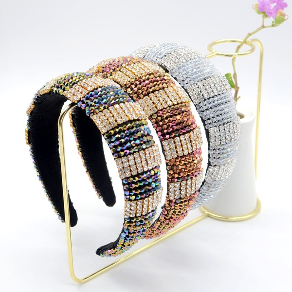 Wholesale Sponge Rhinestone Crystal Flannel Headband JDC-HD-Yul101 Headband 雨灵 Wholesale Jewelry JoyasDeChina Joyas De China