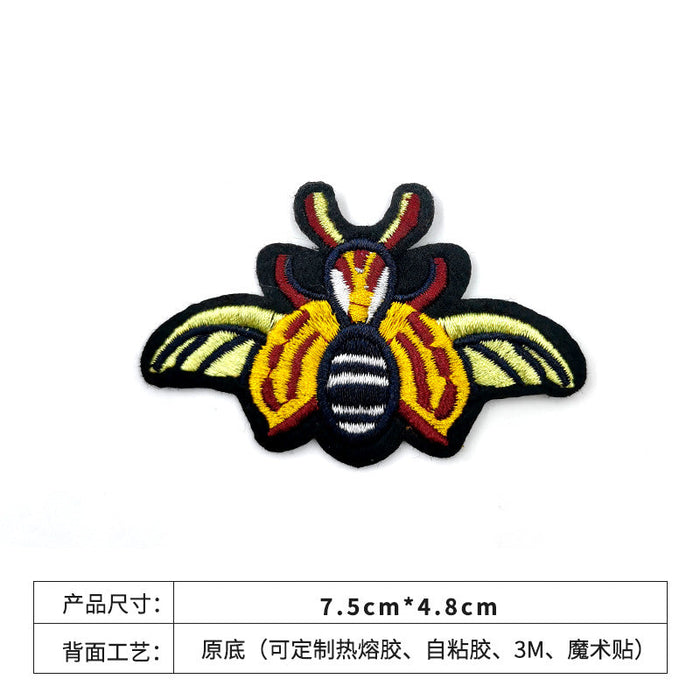 Wholesale spot Cloth Patch Badge bee embroidery JDC-ER-XF028 embroidery JoyasDeChina Bee big Wholesale Jewelry JoyasDeChina Joyas De China