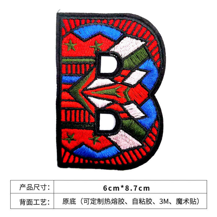 Wholesale spot color letter embroidery JDC-ER-XF018 embroidery JoyasDeChina B Wholesale Jewelry JoyasDeChina Joyas De China
