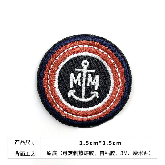 Wholesale spot self-adhesive embroidery Badge JDC-ER-XF025 embroidery JoyasDeChina shield Wholesale Jewelry JoyasDeChina Joyas De China